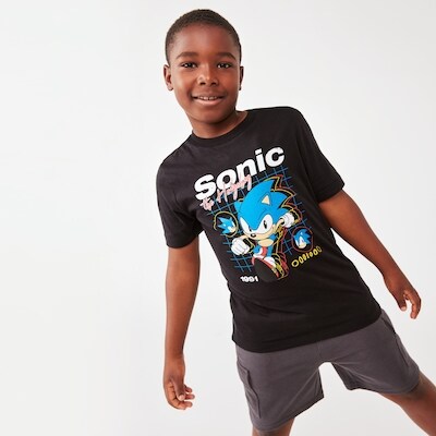 T-shirt Sonic le Hrisson pour garons