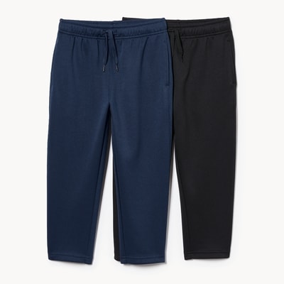 Ens. 2 pantalons athlétisme sport, petits garçons - Marine foncé