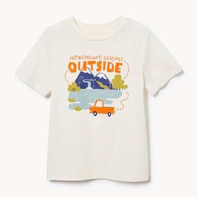 Toddler Boys' Graphic T-Shirt - Off White