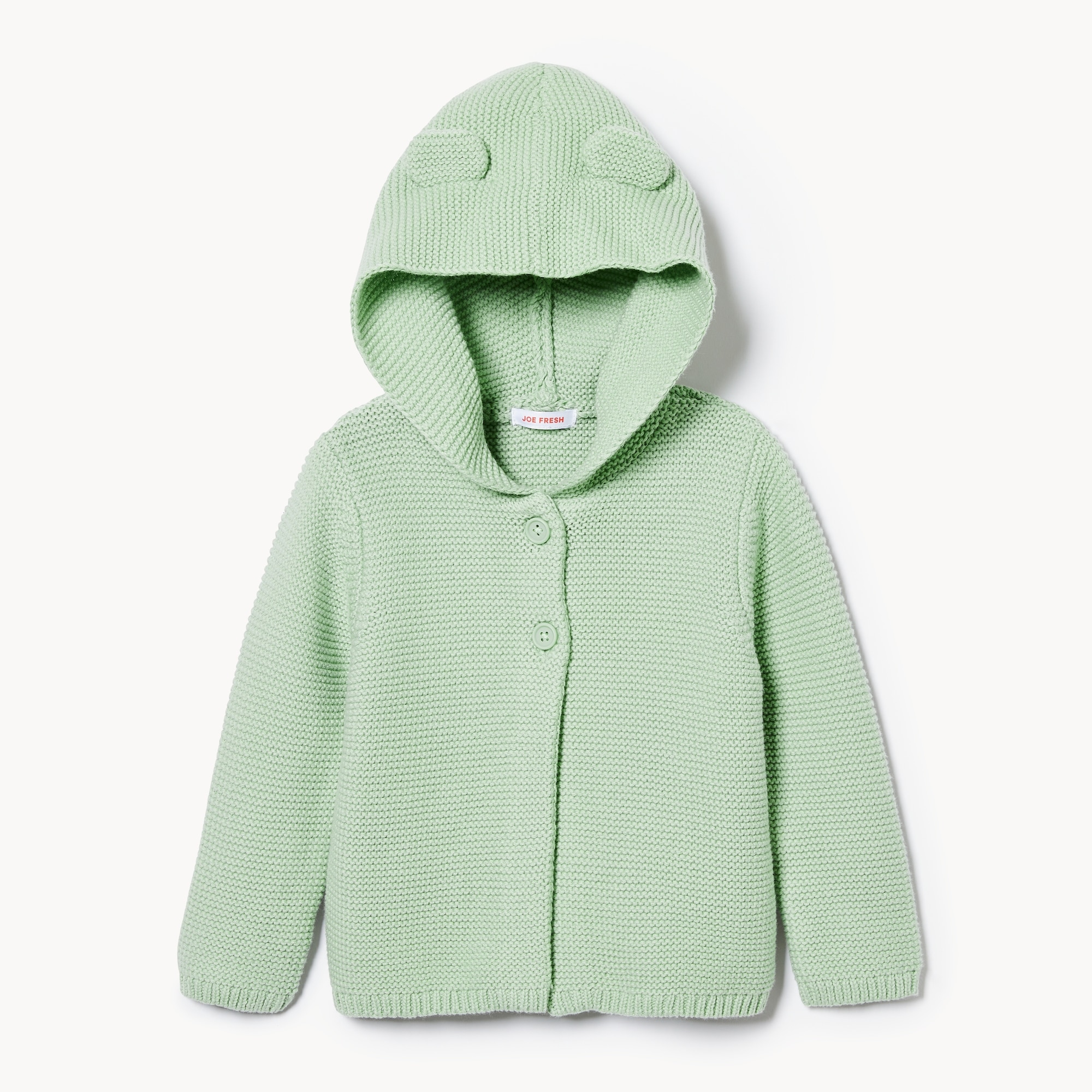 Baby Girls' Hooded Bear Cardigan