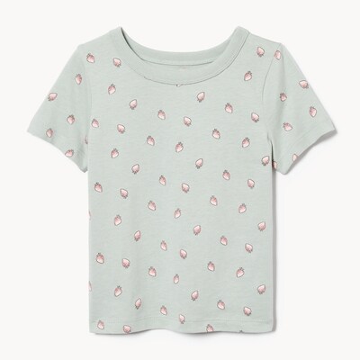 Baby Girls' Short Sleeve T-Shirt - Dusty Aqua
