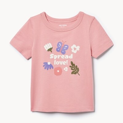 T-shirt avec imprim pour bbs filles