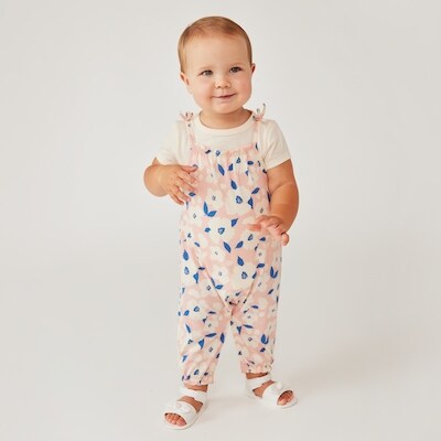 Ens. 2pices barboteuse en tricot, bbs filles