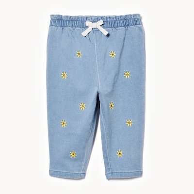 Baby Girls' Paperbag Jean - Light Wash