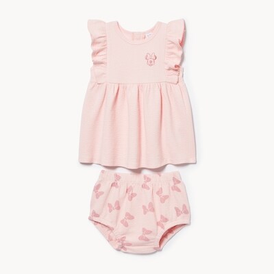 Ens. MinnieMouse avec robe pour bbs filles