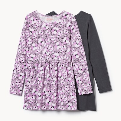 Ens. de 2robes manches longues pour filles