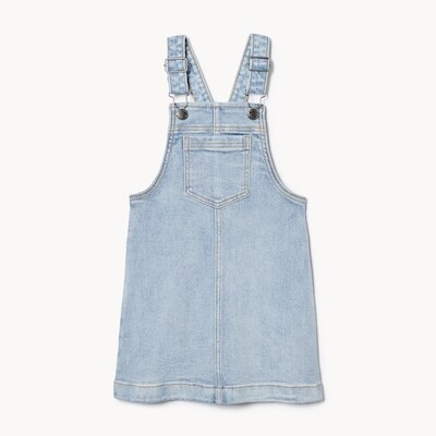 Robe chasuble en denim pour filles