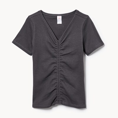 T-shirt avec ruch sur lavant pour filles