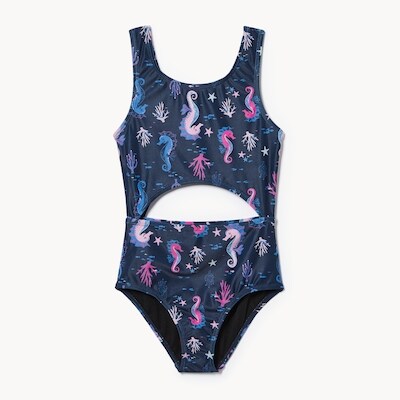 Kid Girls' Cutout Swimsuit
