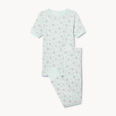 Kid Girls' 2-Piece Pajama Set - Light Aqua