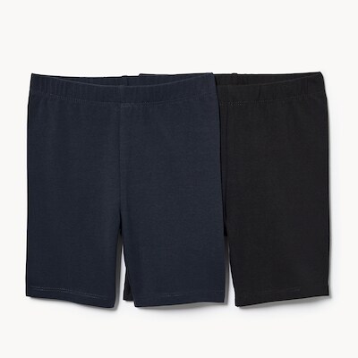Kid Girls' 2-Pack Bike Shorts - JF Black