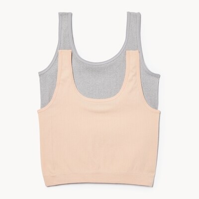 Kid Girls' 2 Pack Seamless Crop Camisole