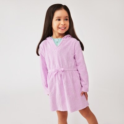 Cache-maillot de bain capuchon, petites filles