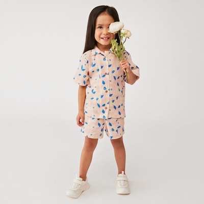 Toddler Girls' 2-Piece Gauze Set - Pale Pink