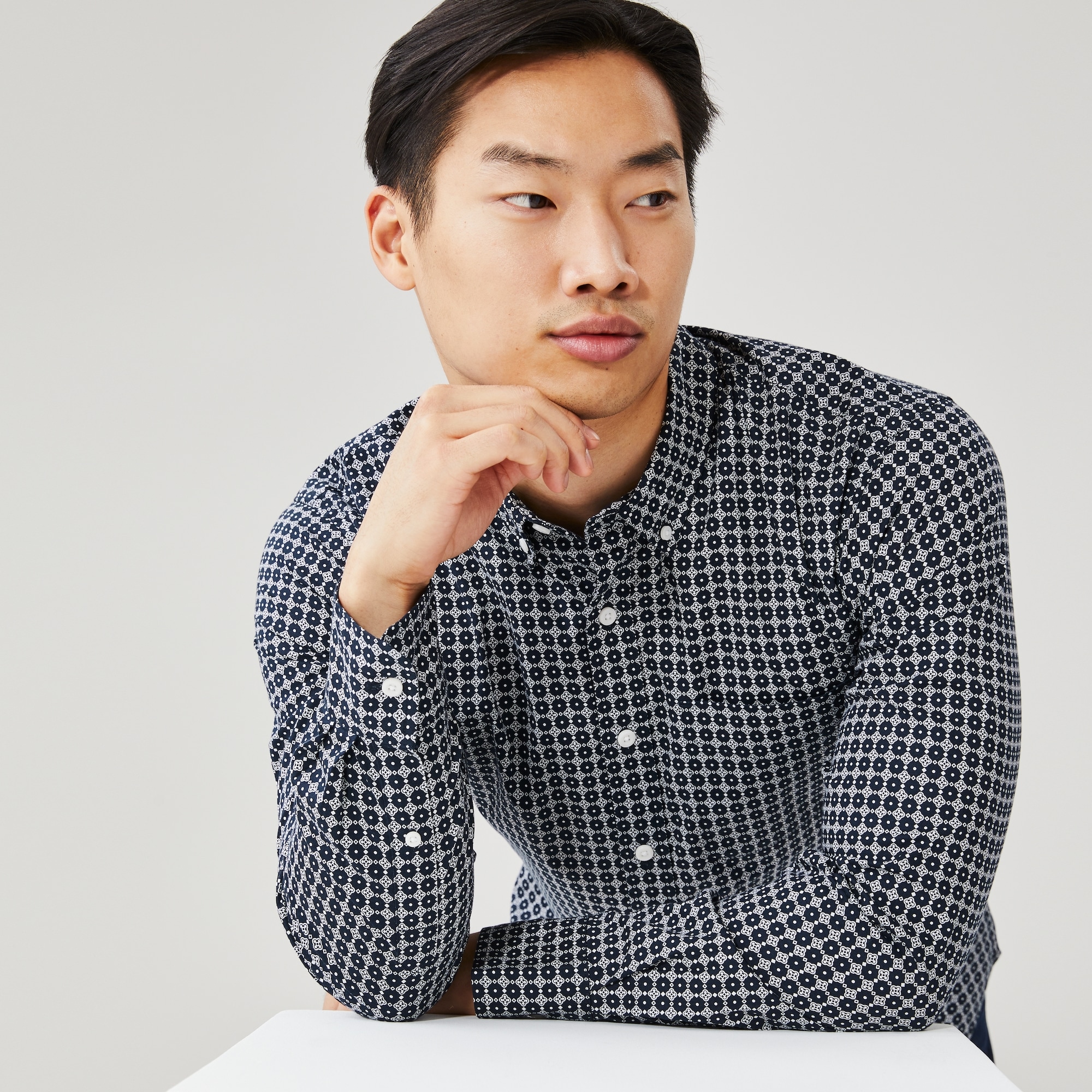Chemise souple boutonnée pour hommes