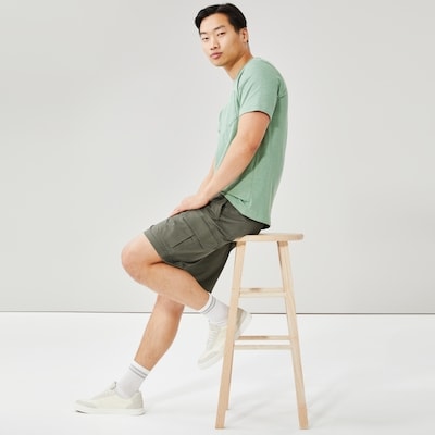 Men's Flex Cargo Short - Dark Khaki Green