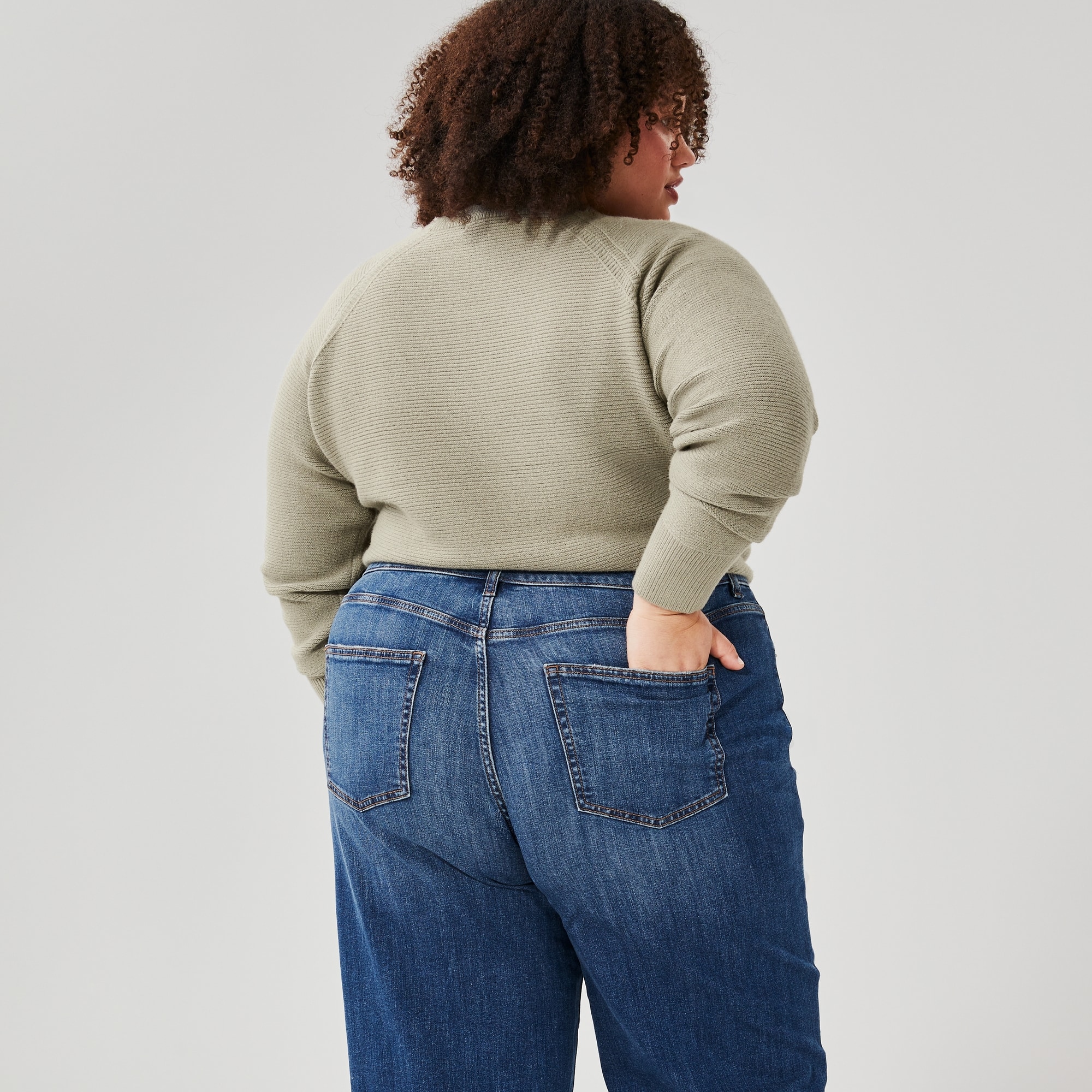 Jean à jambe large Femmes+