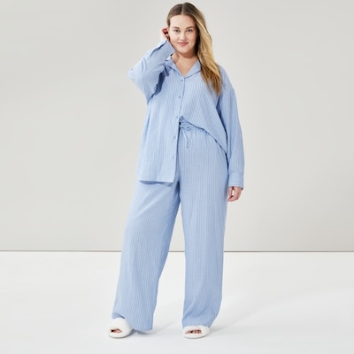 Pantalon de pyjama en gaze Femmes+
