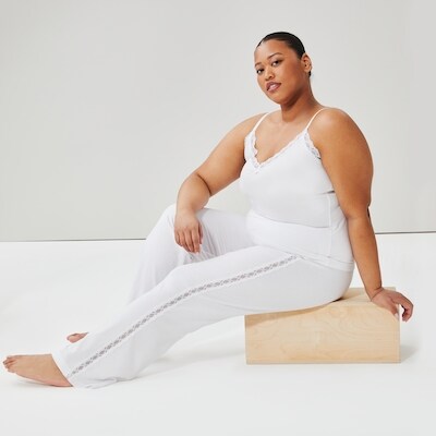 Pantalon de nuit vas en dentelle modal Femmes+