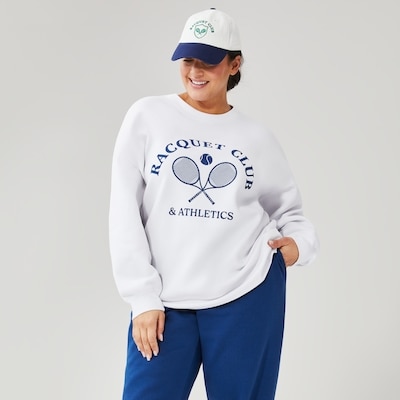 Chandail sport en molleton Femmes+ - Blanc