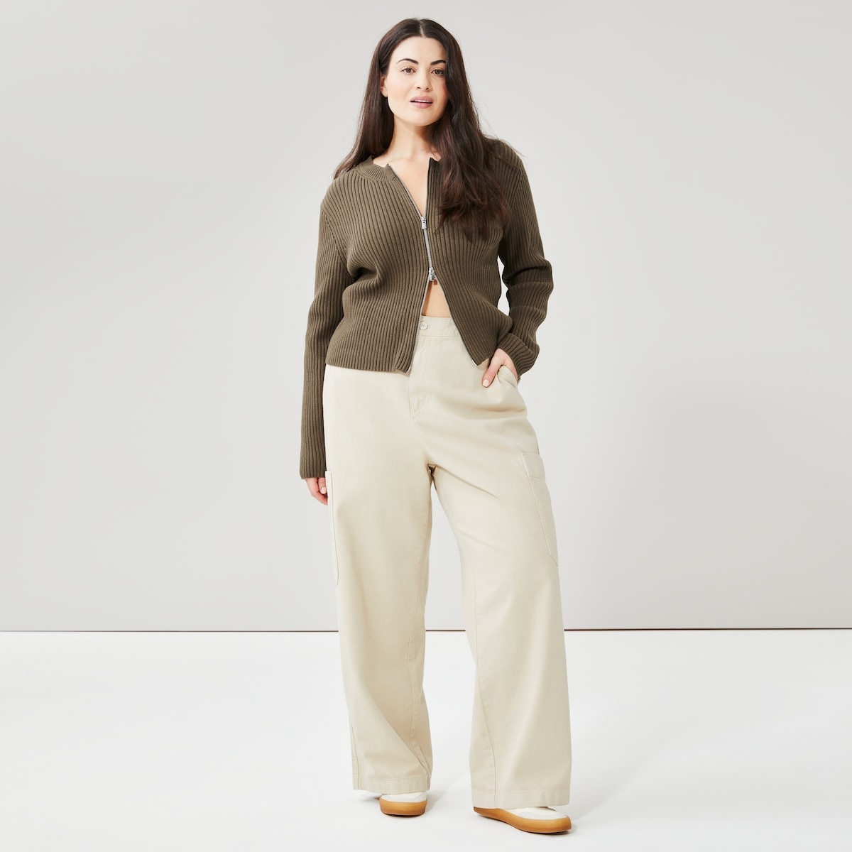 Women+ Cargo Trouser - Light Sand