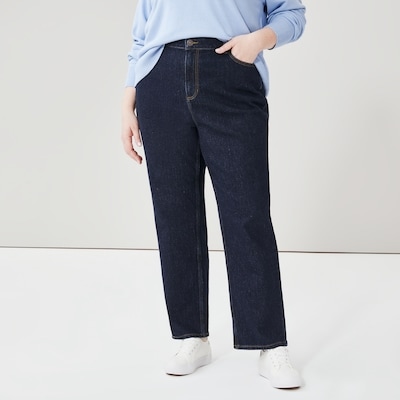 Women+ Dark Wash Slim Straight Fit Jean - Dark Wash