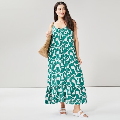 Robe maxi cache-maillot de bain tisse Femmes+