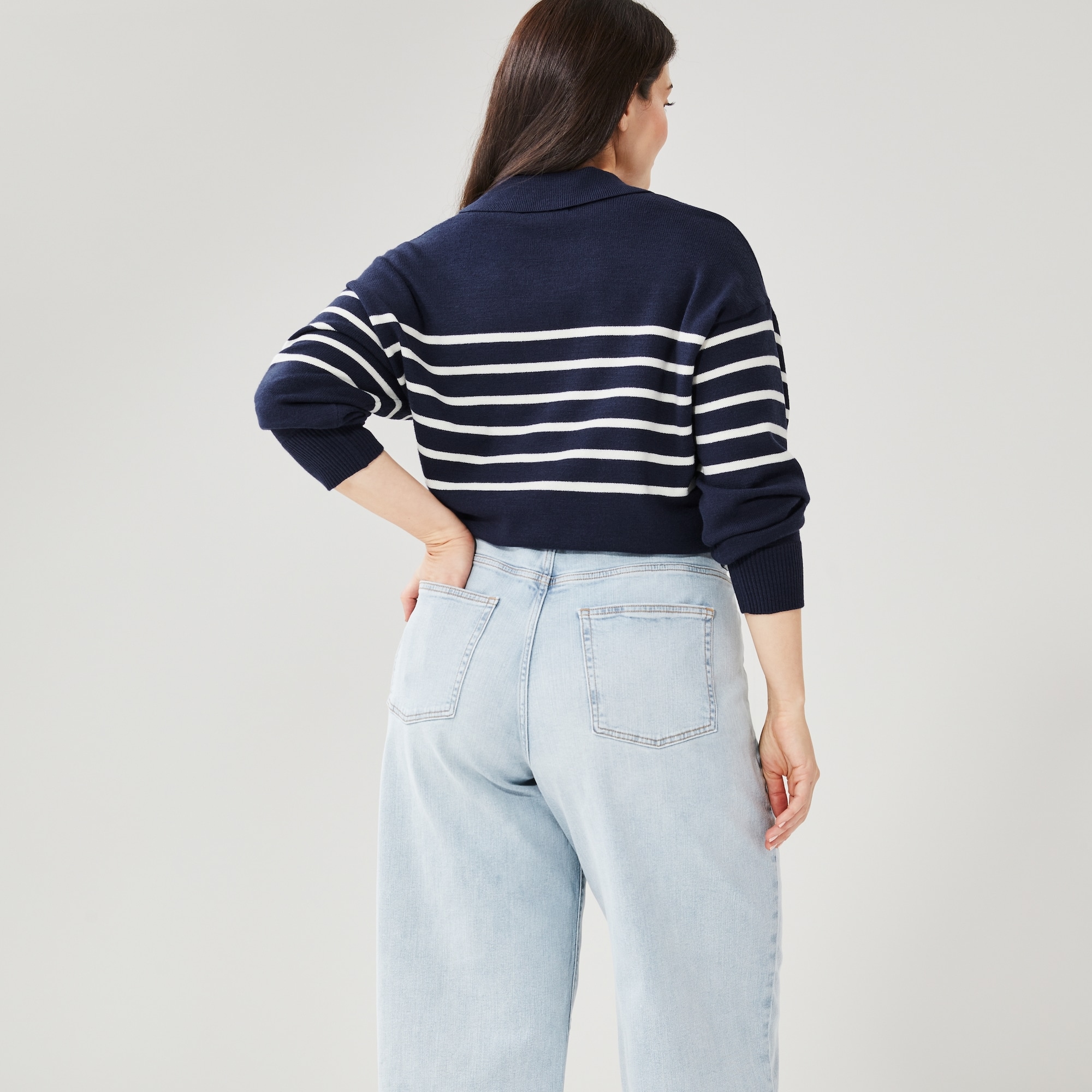 Women+ High Rise Wide Leg Jean