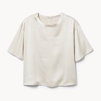 Women+ Boxy Satin T-Shirt