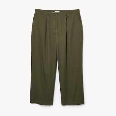 Women+ Pleated Trouser - Olive
