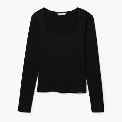 Haut col carr - Noir Jf