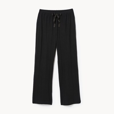 Rib Sleep Pant - Black