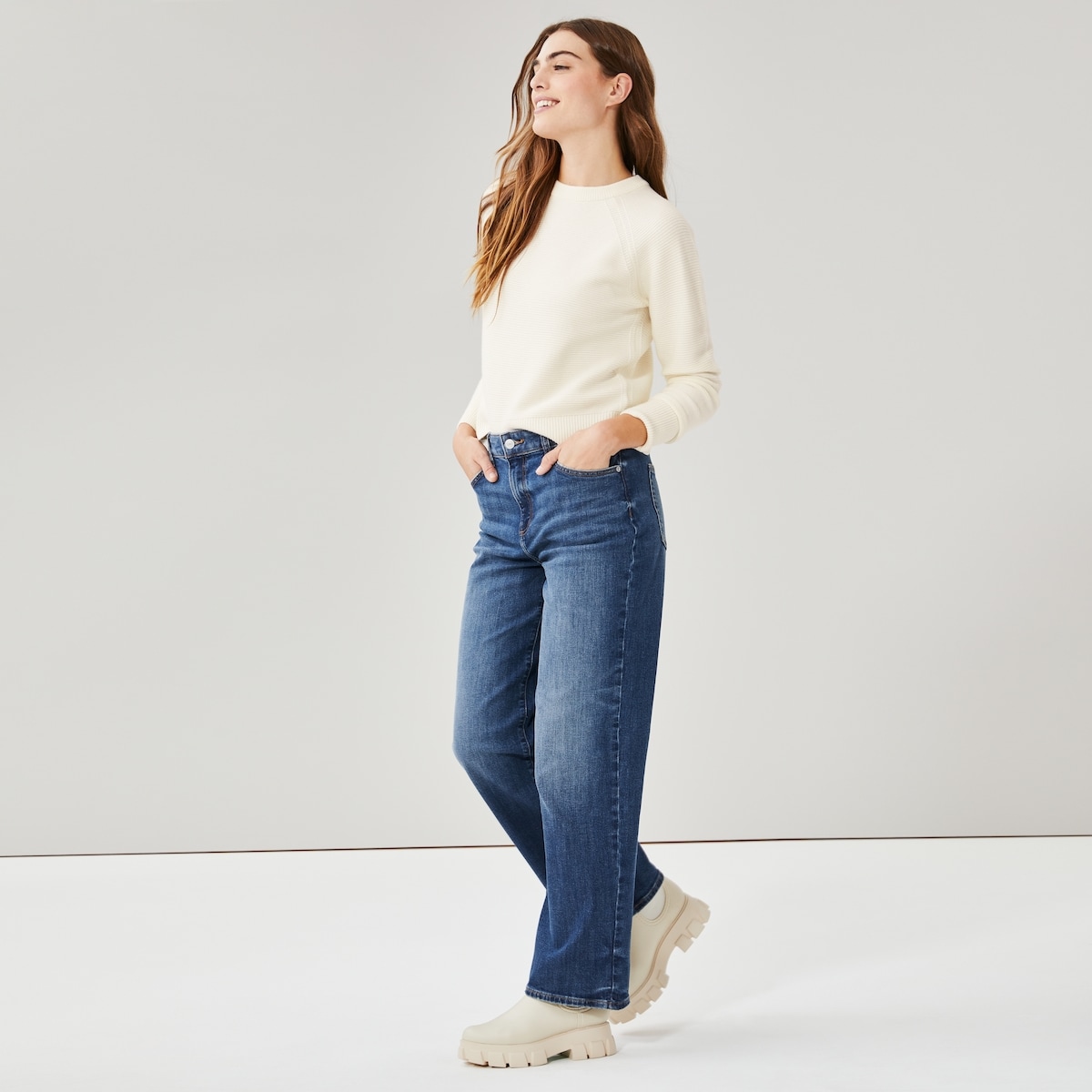 Wide Leg Jean - Dark Wash