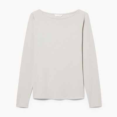 Haut manches longues encolure bateau - Gris Pale