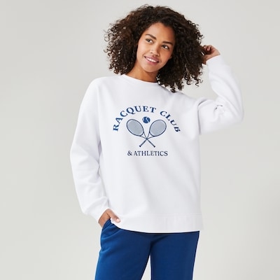 Chandail sport en molleton - Blanc