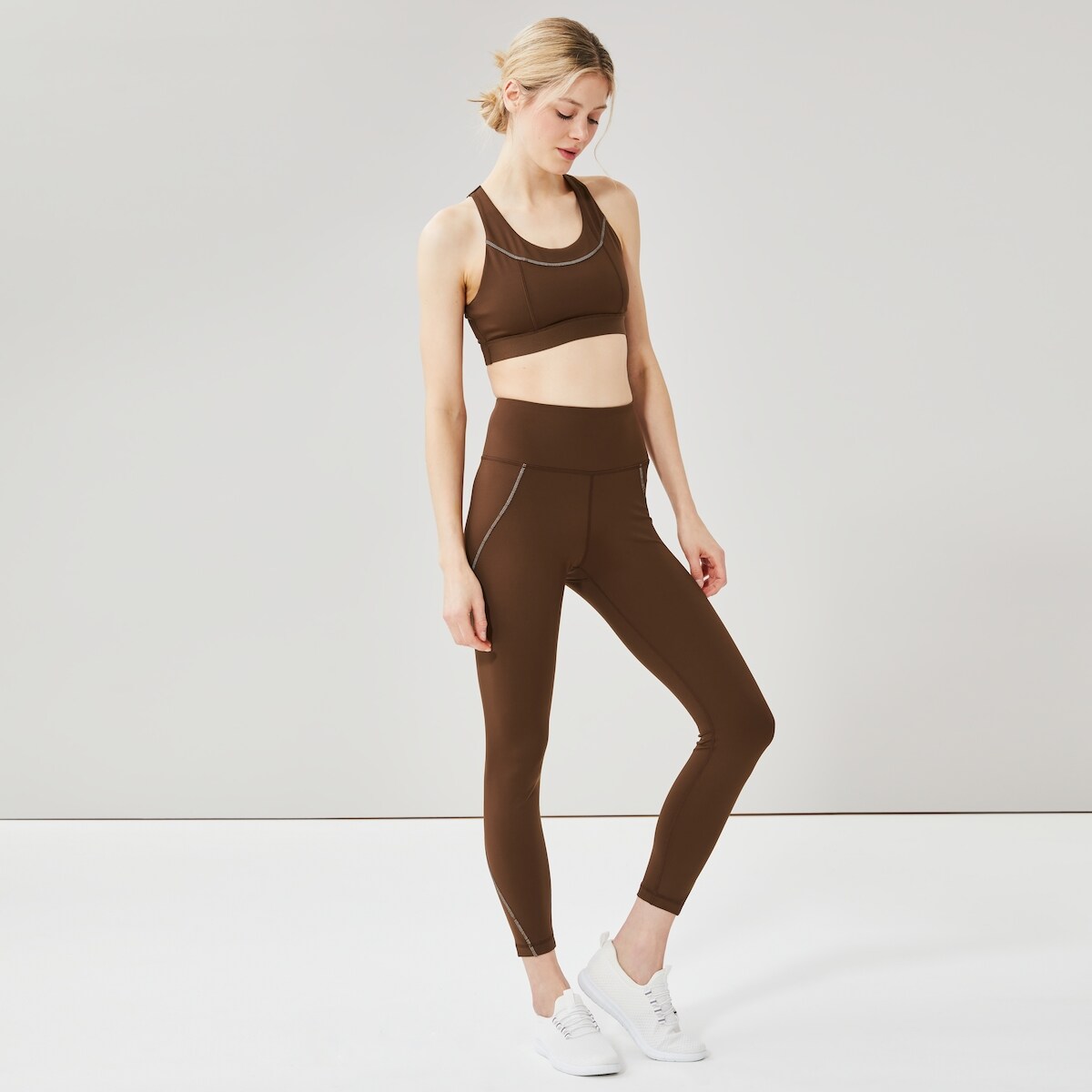 Legging sport rflchissant - Brun