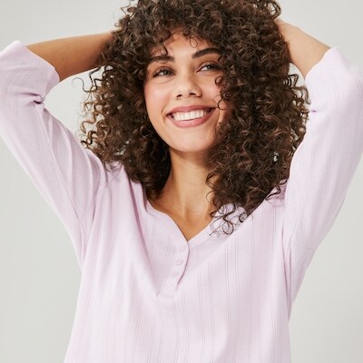 Pyjama boutonn manches longues