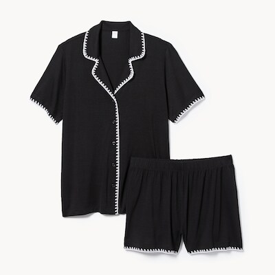 Ensemble pyjama 2pices - Noir Jf
