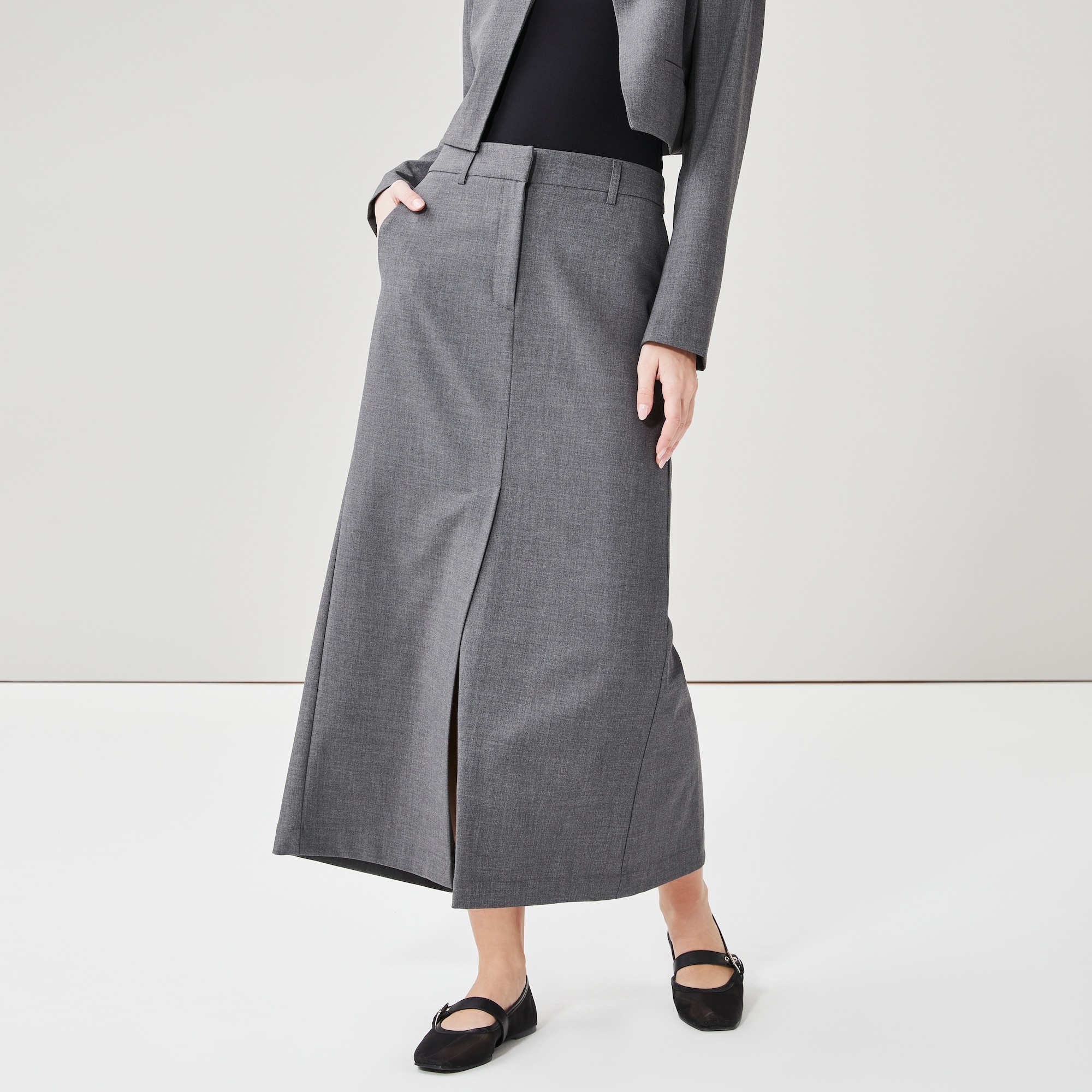 Tailored Maxi Skirt