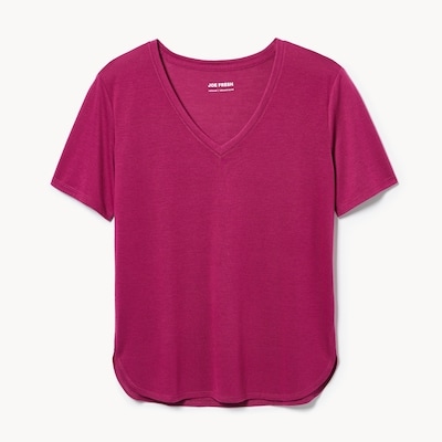 Relaxed V-Neck T-Shirt - Purple Cabbage