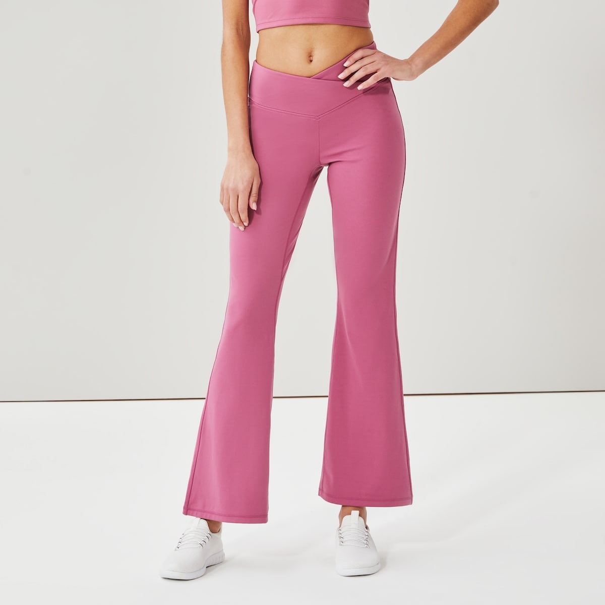 Legging sport  fentes vases quilibre - Mauve