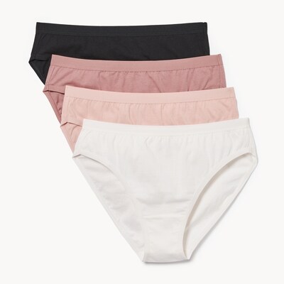 Ens. 4culottes taille haute en coton biologique