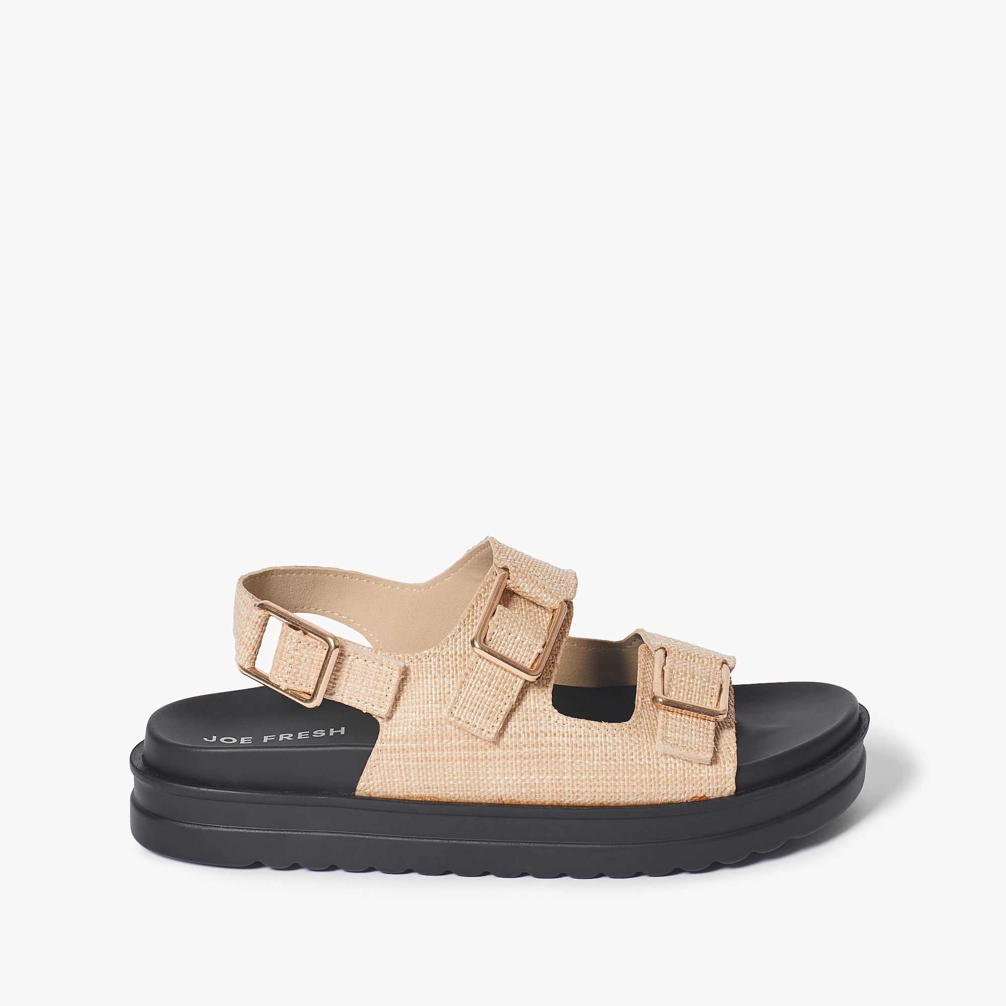 Double Buckle Platform Sandals