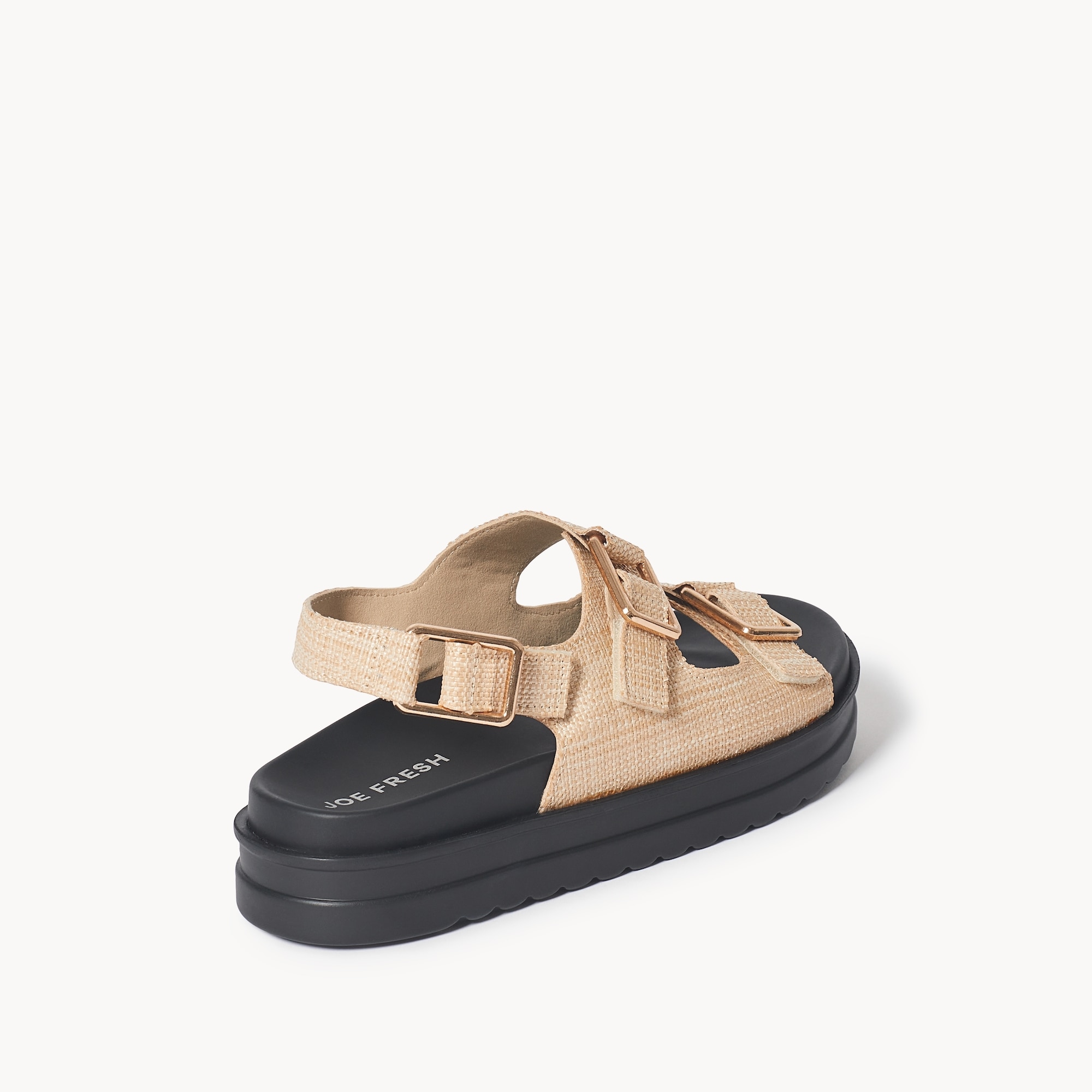 Double Buckle Platform Sandals