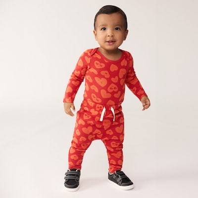 Cache-couche imprimé pour bébés garçons - Rouge