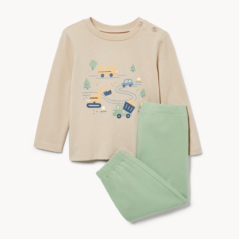 Baby Boys' Waffle Jogger Set