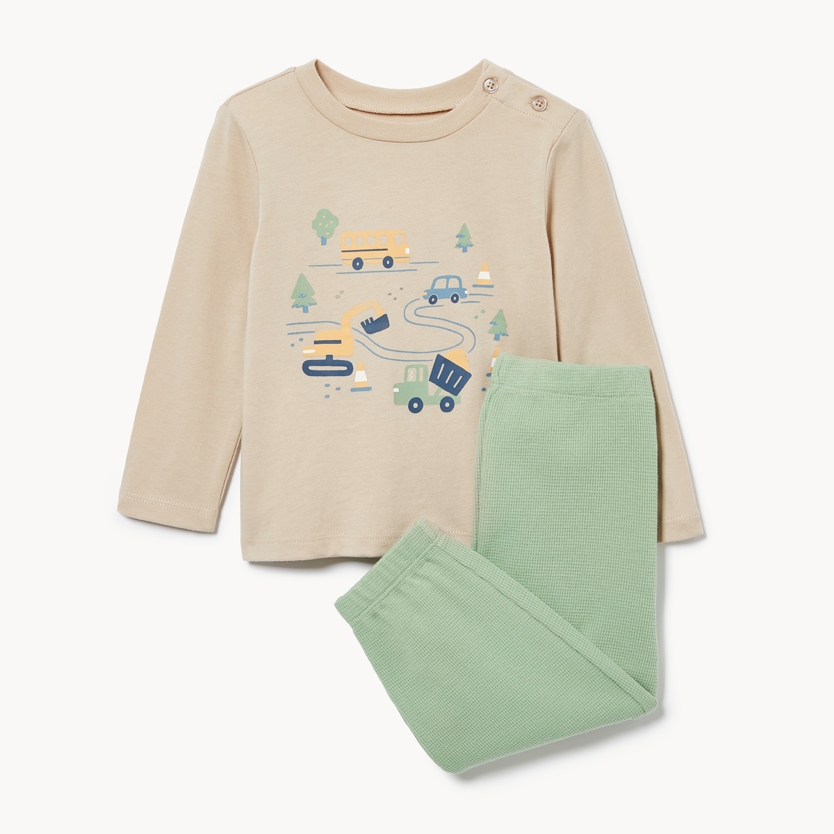 Baby Boys' Waffle Jogger Set