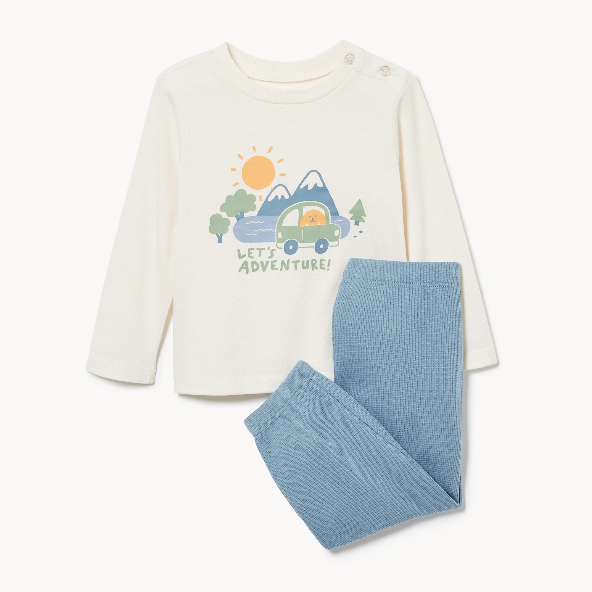 Baby Boys' Waffle Jogger Set