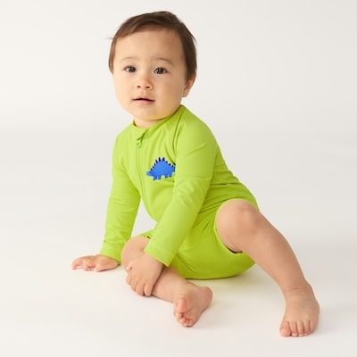 Maillot de bain solaire pour bébés garçons - Vert lime PÂLE