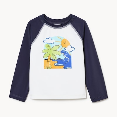 Baby Boys' Long Sleeve Rash Guard - Dark Navy